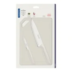 Наборы ножей TRAMONTINA PLENUS light grey н-р3пр(нож76+178мм,плас.дост)блис. (23498/314) UA