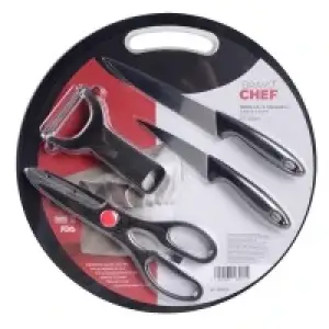 Набори ножів BRAVO CHEF Набір ножів з дошкою ножиці овощечистка (BC-5108/5) UA