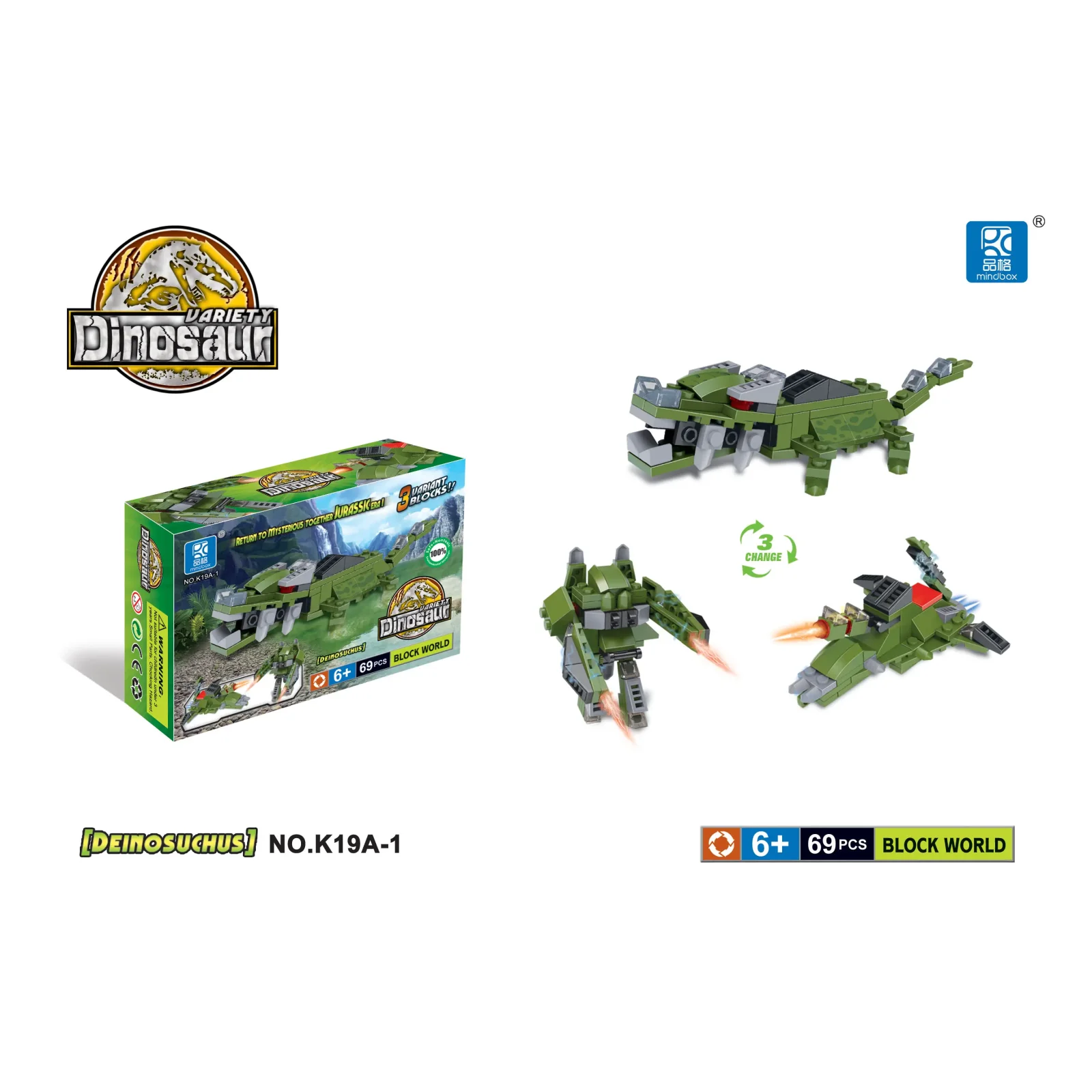 Конструктор Mindbox Dinosaurs в асорт. UA