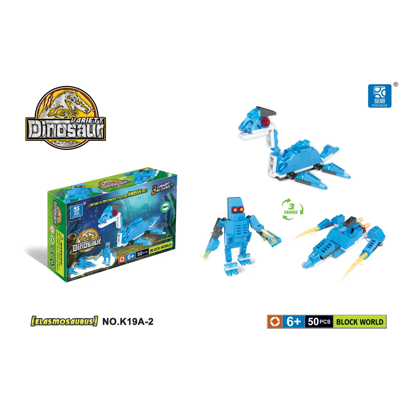 Конструктор Mindbox Dinosaurs в асорт. UA