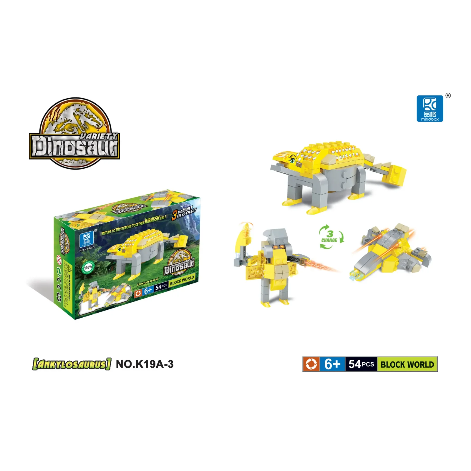 Конструктор Mindbox Dinosaurs в асорт. UA