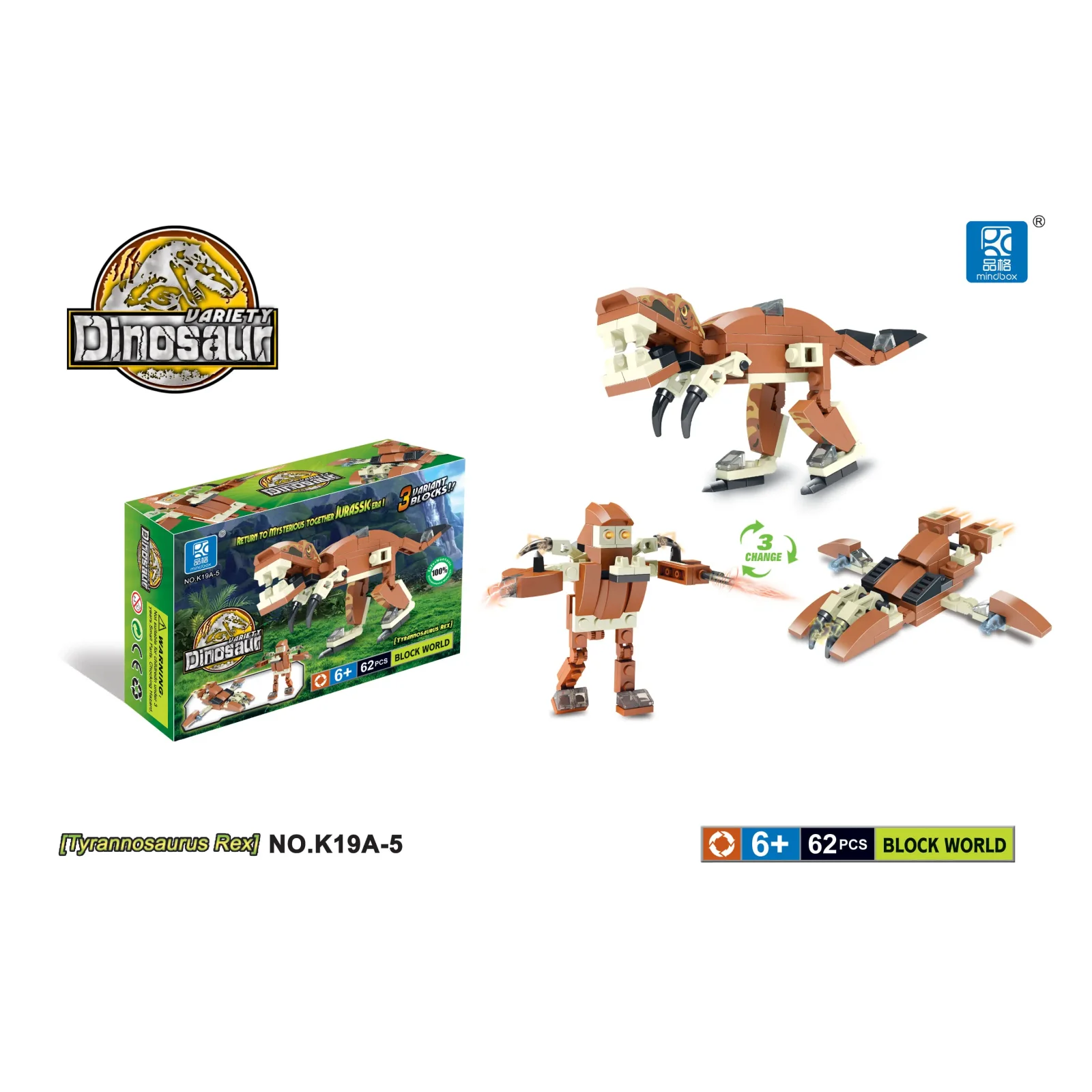 Конструктор Mindbox Dinosaurs в асорт. UA