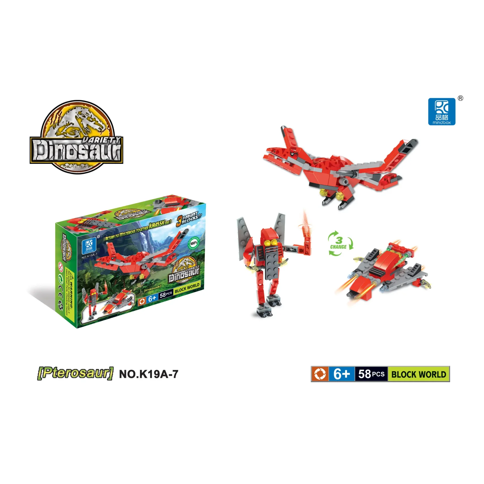 Конструктор Mindbox Dinosaurs в асорт. UA