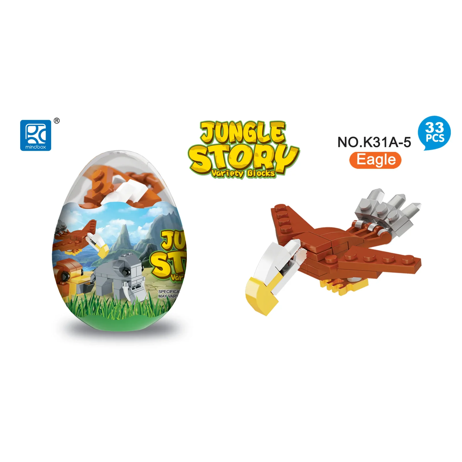 Конструктор Mindbox Jungle Story в яйце в ассорт. UA