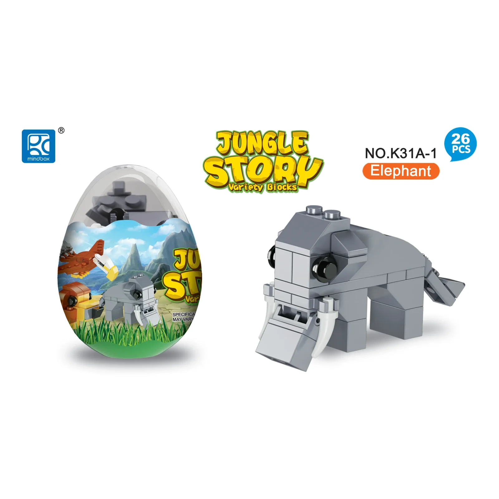 Конструктор Mindbox Jungle Story в яйце в ассорт. UA
