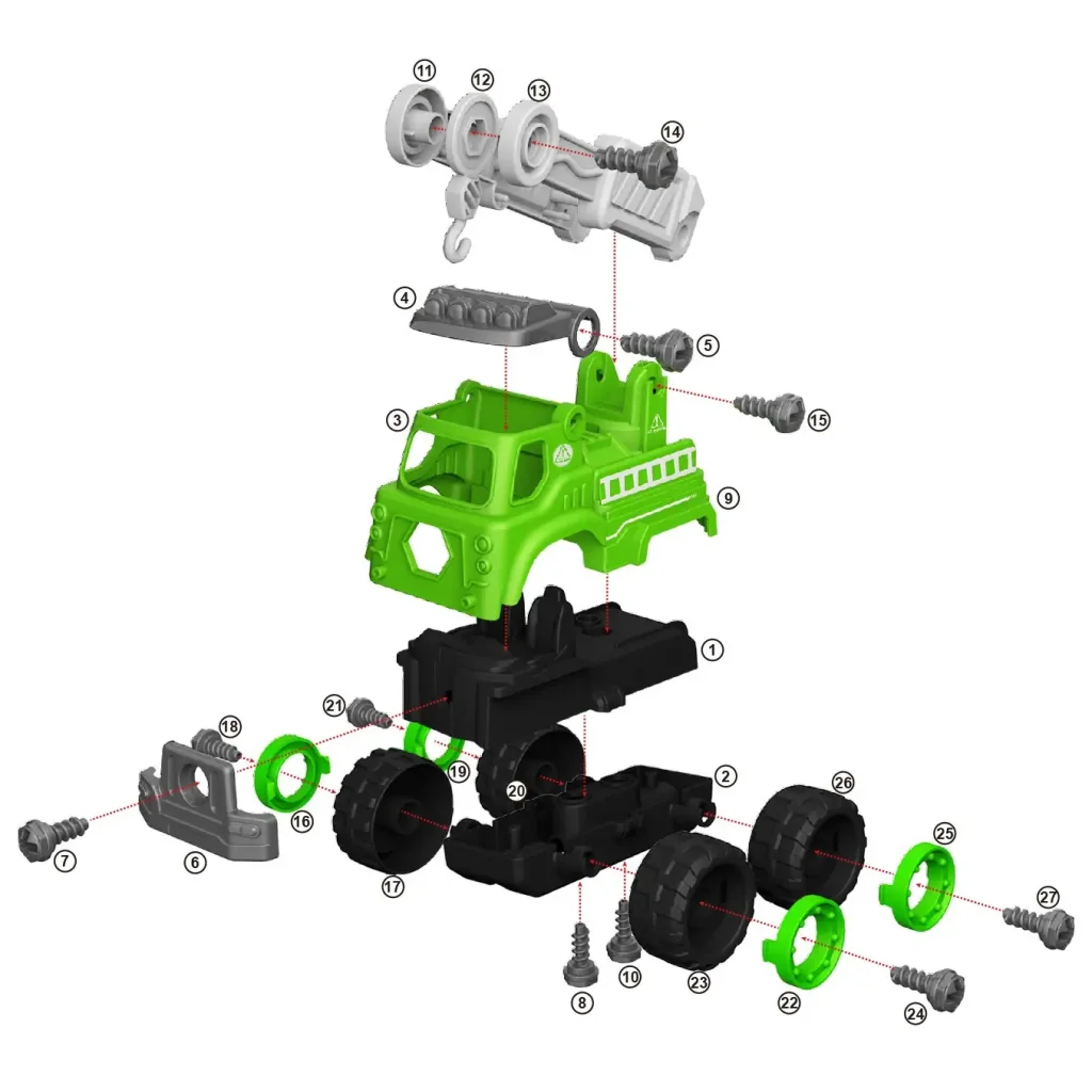Зеленый кран Diy Spatial Creativity LM9044 UA