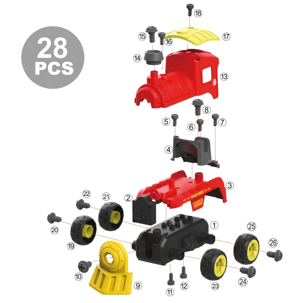 Поїзд з електродвигуном Diy Spatial Creativity LM8073-DZ-1 UA