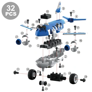 Літак з електродвигуном Diy Spatial Creativity LM8074-DZ-1 UA