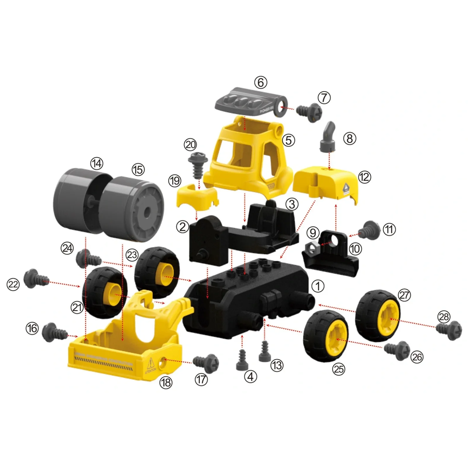 Каток з електродвигуном Diy Spatial Creativity LM8012-DZ-1 UA