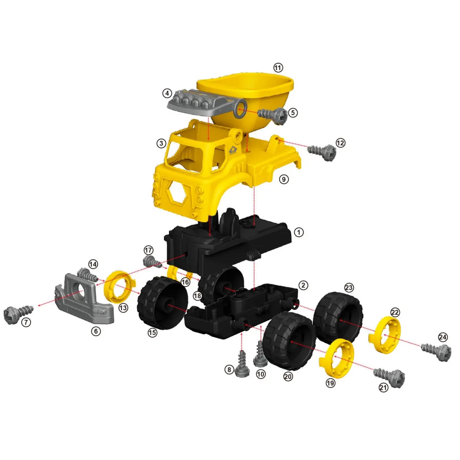 Конструктор DIY Spatial Creativity - Будівельний самоскид LM9016 UA