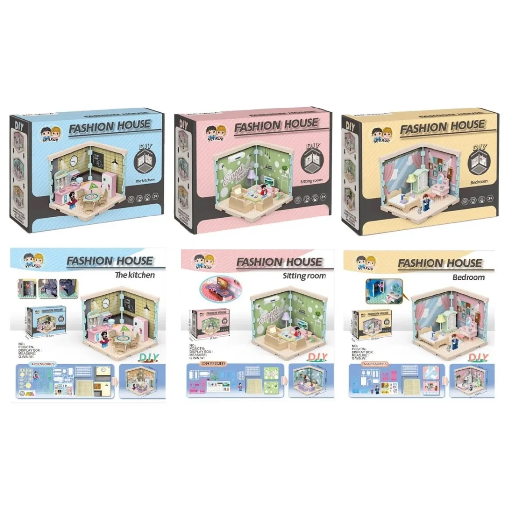 Конструктор DIY Toys Кукольный дом в ассортименте, CJ-4051459 UA