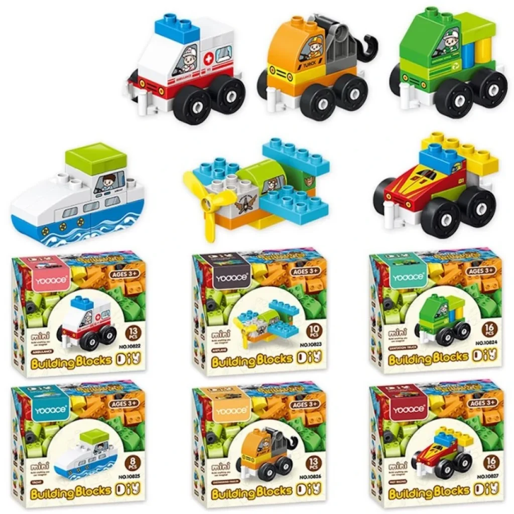 Конструктор DIY Toys Городской транспорт в ассортименте, CJ-3978803 UA