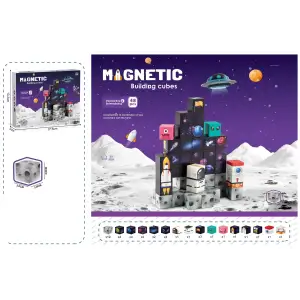 Магнітний конструктор Magnetic Космос 2 см, 48 елементів UA