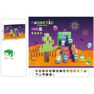 Магнітний конструктор Magnetic Хеловін 2 см, 103 елементи UA