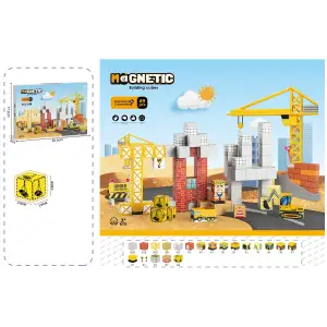 Магнітний конструктор Magnetic Будівництво 2 см, 89 елементів UA