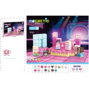 Магнітний конструктор з підсвічуванням Magnetic 2 см, 59 елементів UA