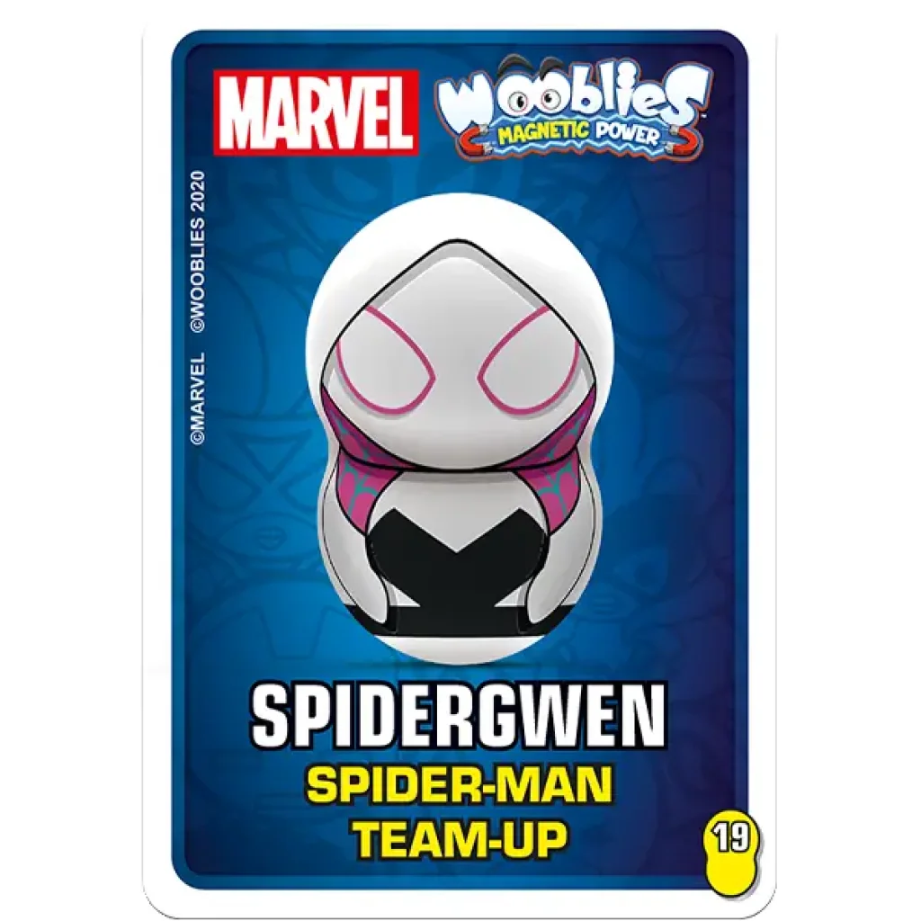 Магнитн.фигурки с лончером в блистере 3шт Marvel Wooblies UA