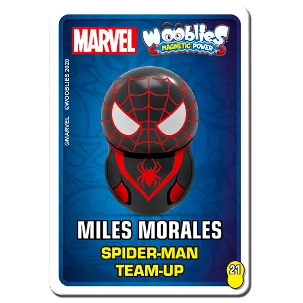 Магнитн.фигурки с лончером в блистере 3шт Marvel Wooblies UA
