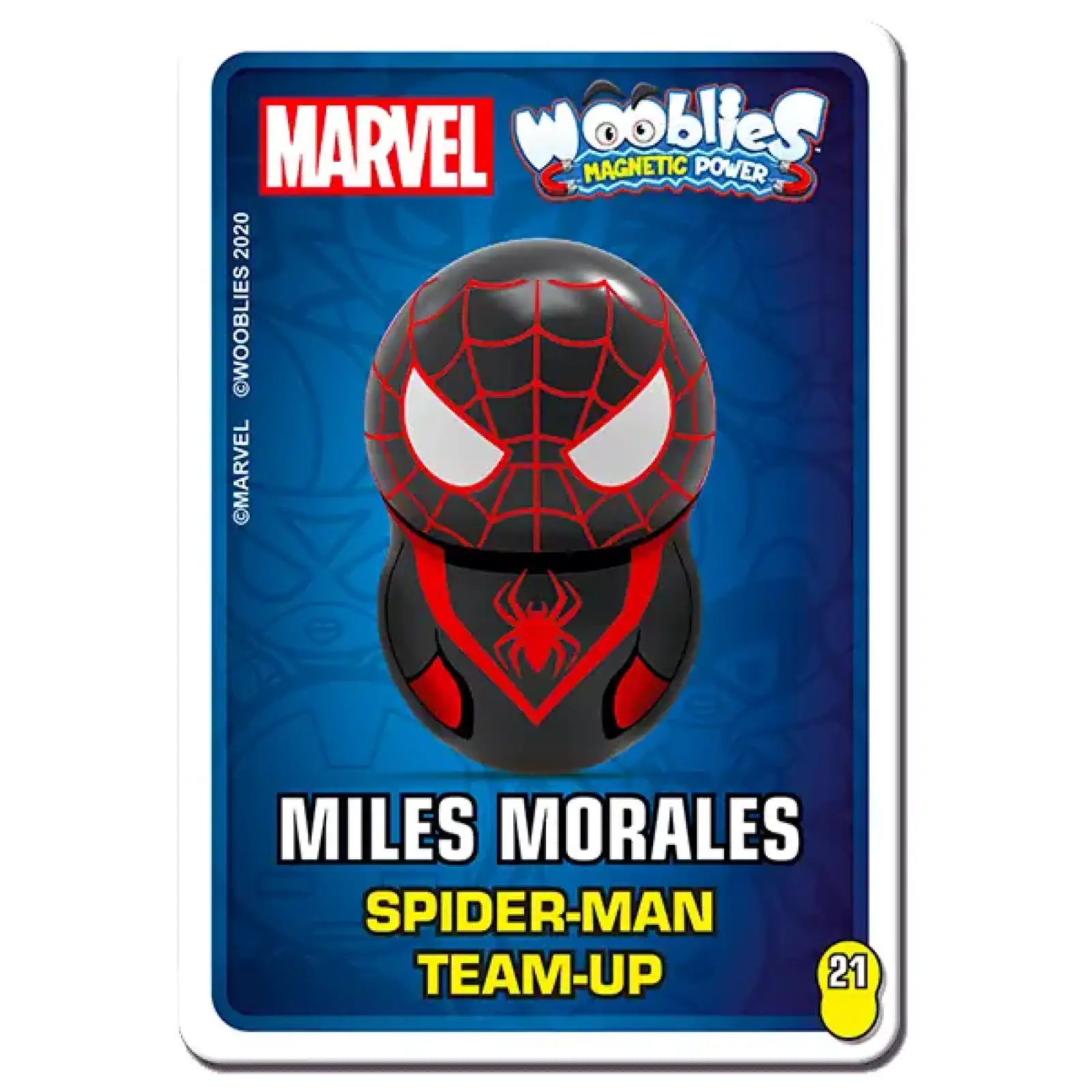 Магнітні фігурки з лончером у блістері 3шт Marvel Wooblies UA