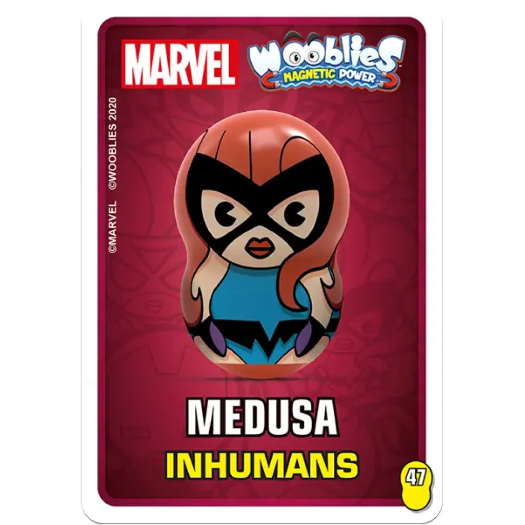 Магнитн.фигурки с лончером в блистере 3шт Marvel Wooblies UA