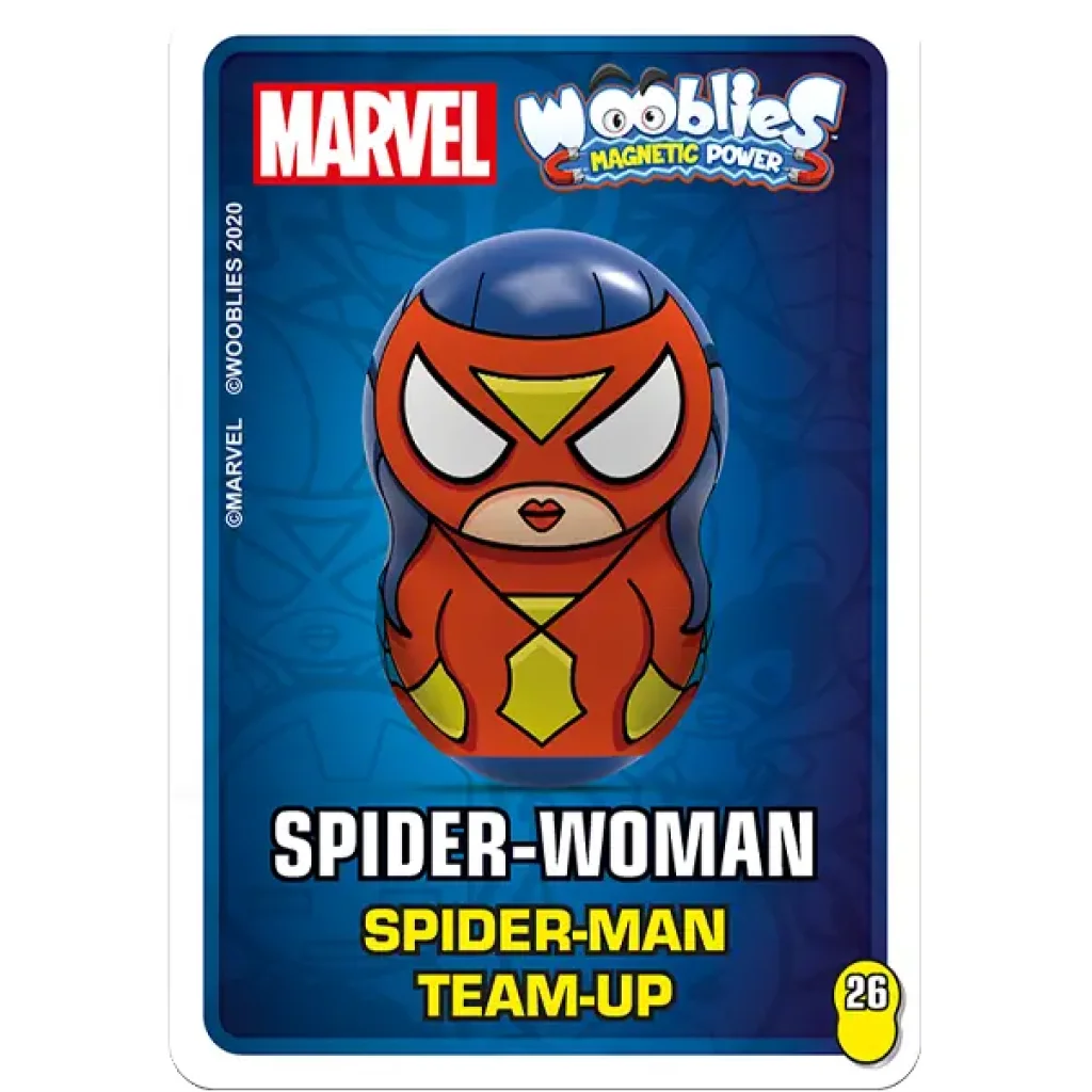 Магнитн.фигурки с лончером в блистере 2шт Marvel Wooblies UA