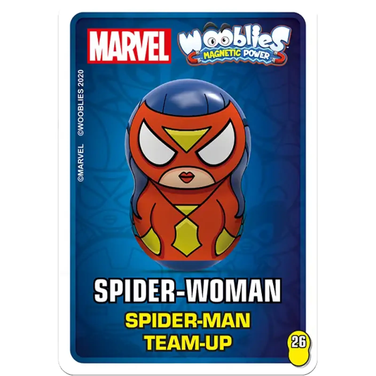 Магнітні фігурки з лончером у блістері 2шт Marvel Wooblies UA