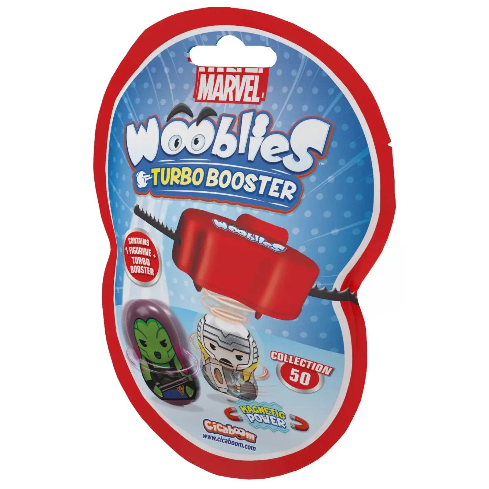 Магнітні фігурки з лончером у пакеті 2шт Marvel Wooblies UA