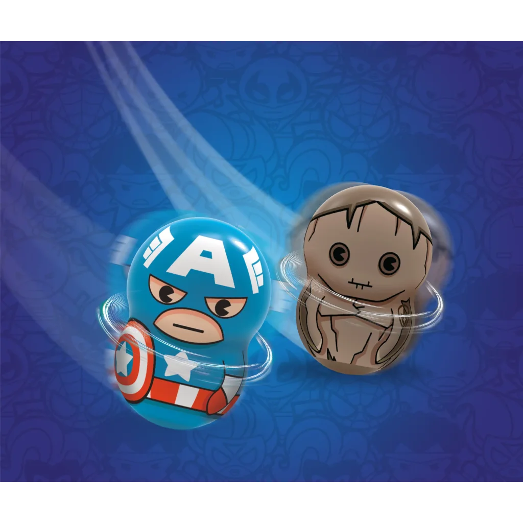 Магнитн.фигурки с лончером в пакете 2шт Marvel Wooblies UA