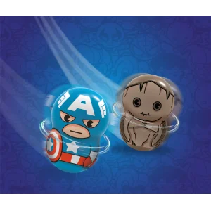 Магнитн.фигурки с лончером в пакете 2шт Marvel Wooblies UA