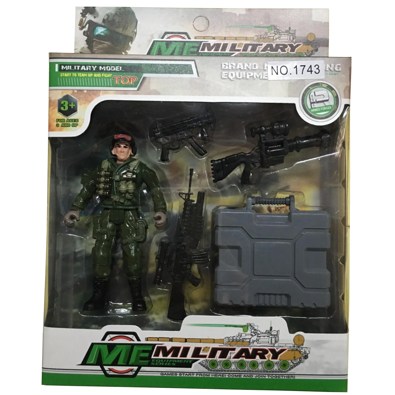 Игрушечный набор DIY Toys Фигурка военного с оборудованием в ассорт (CJ-2175126) UA