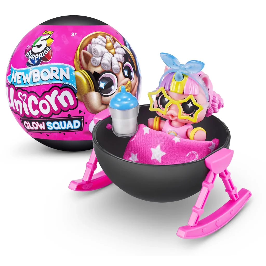 Игровой набор Zuru Mini Brands Newborn Unicorn Фигурки-сюрприз в шаре 5 шт. в ассортименте UA