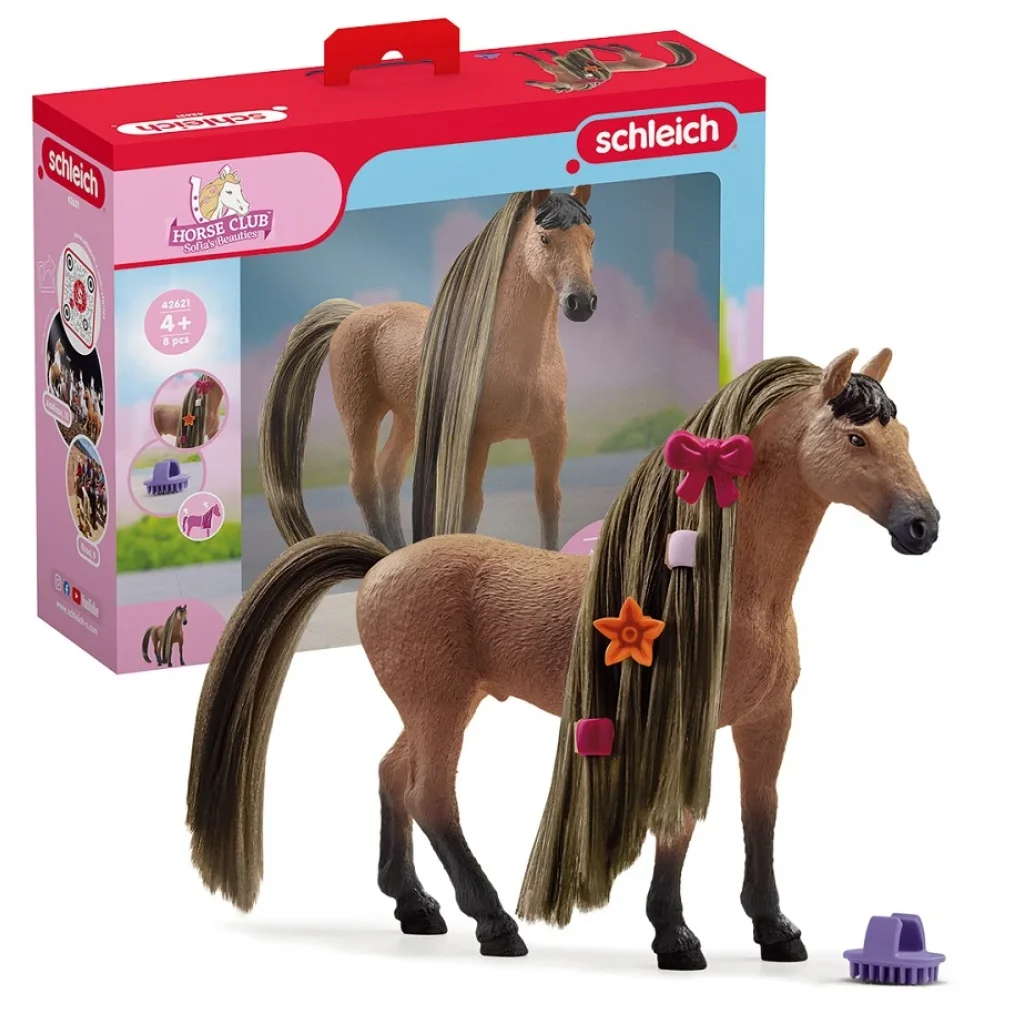 Набор игрушечных фигурок Schleich Ахалтекинский жеребец с аксессуарами UA