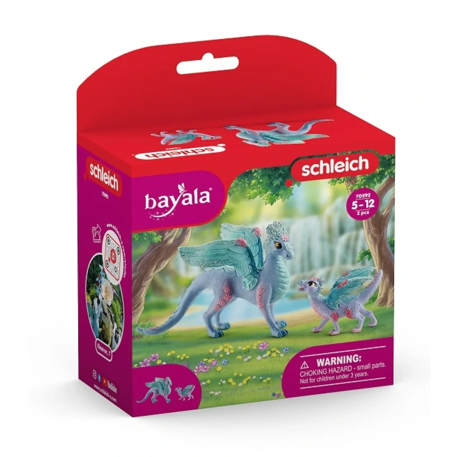 Набор фигурок Schleich Цветочные мама-дракон и малыш-дракон UA