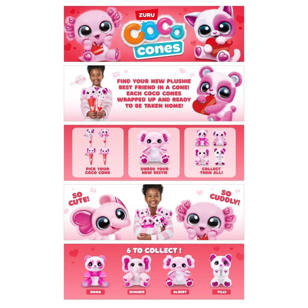 Игрушка мягкая Zuru Coco Cones Valentines в ассортименте (9639SQ1) UA
