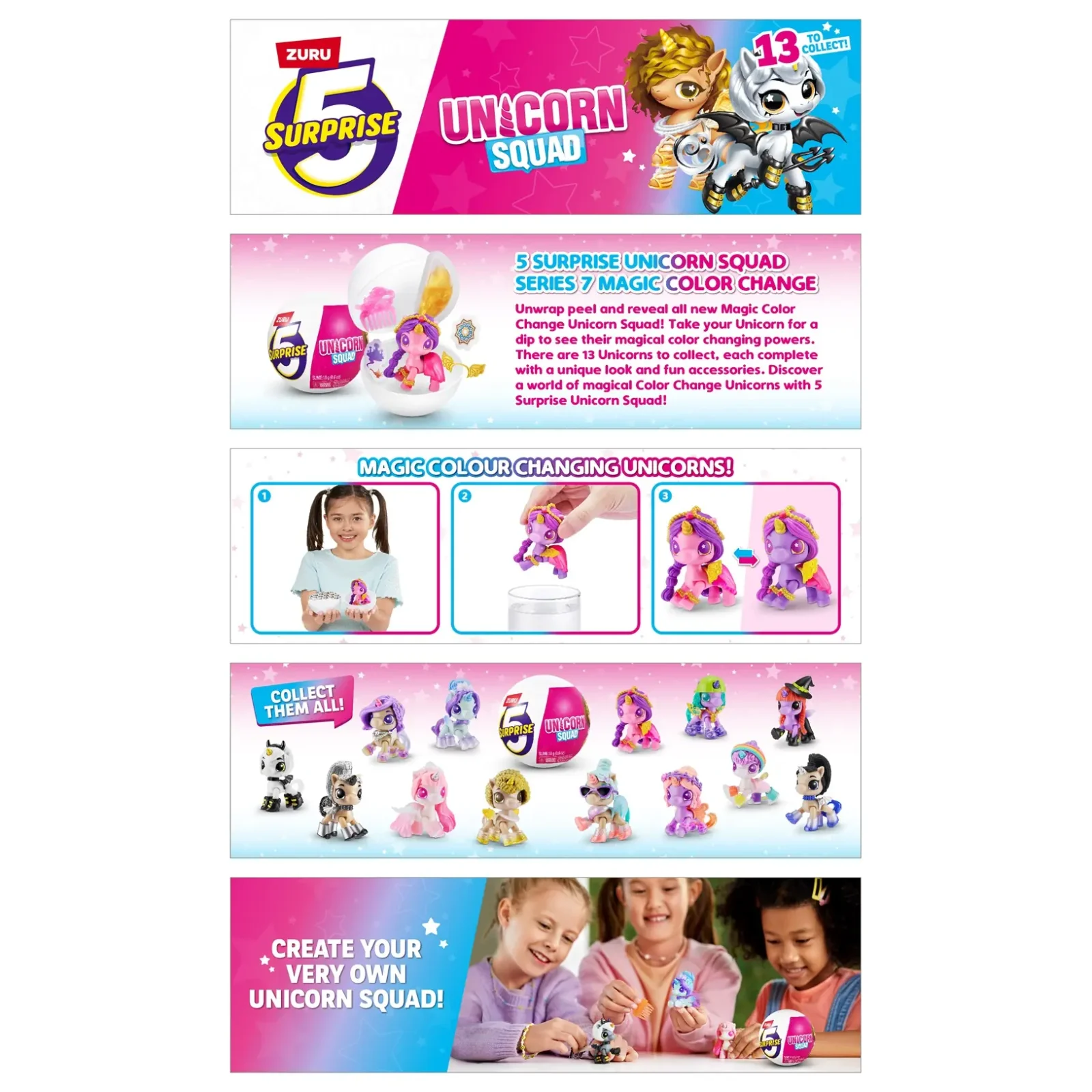 Ігровий набір Zuru 5 Surprise Unicorn в асортименті (77595GQ1) UA