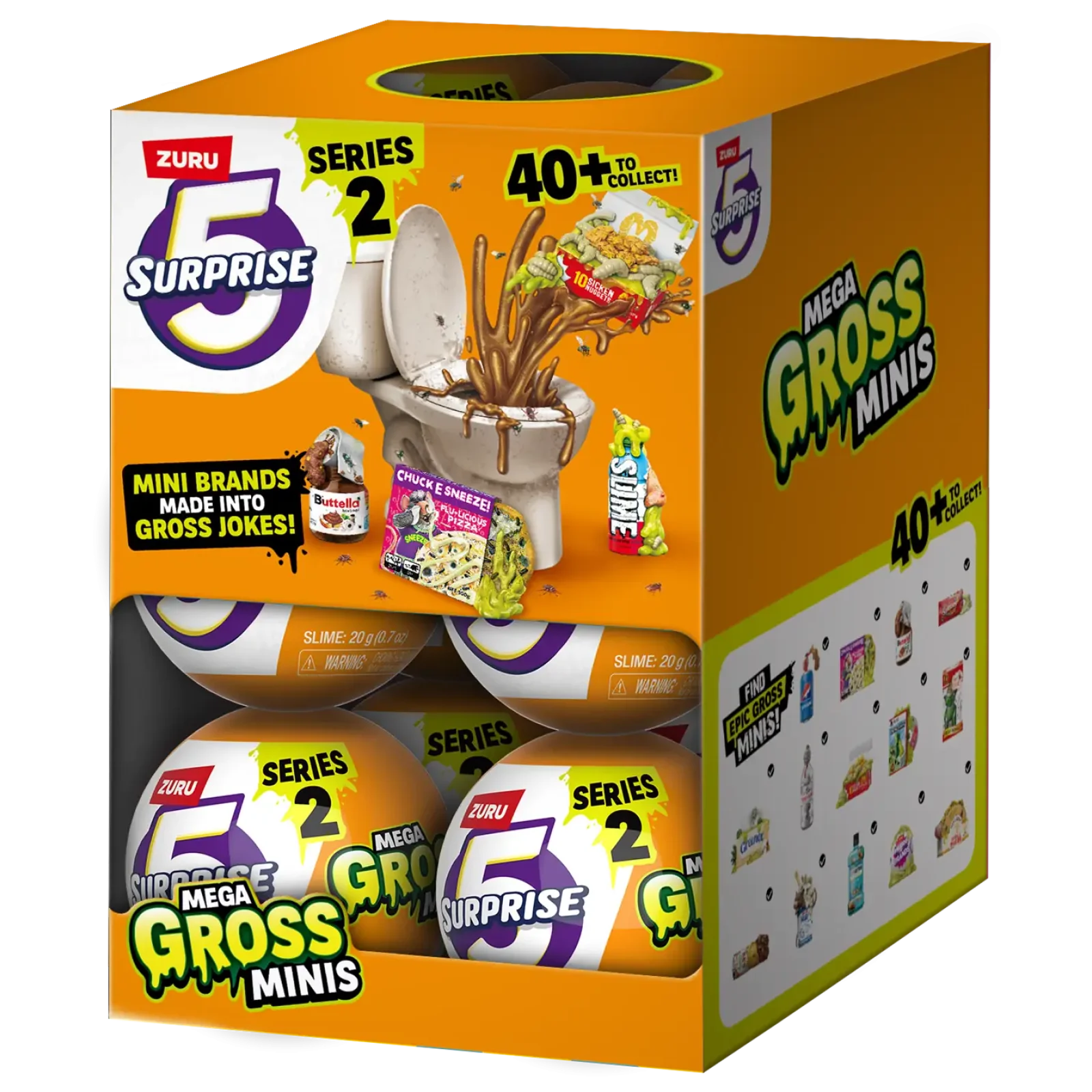 Игровой набор Zuru Mega Gross Minis Фигурки-сюрприз в шаре со слаймом в ассортименте UA