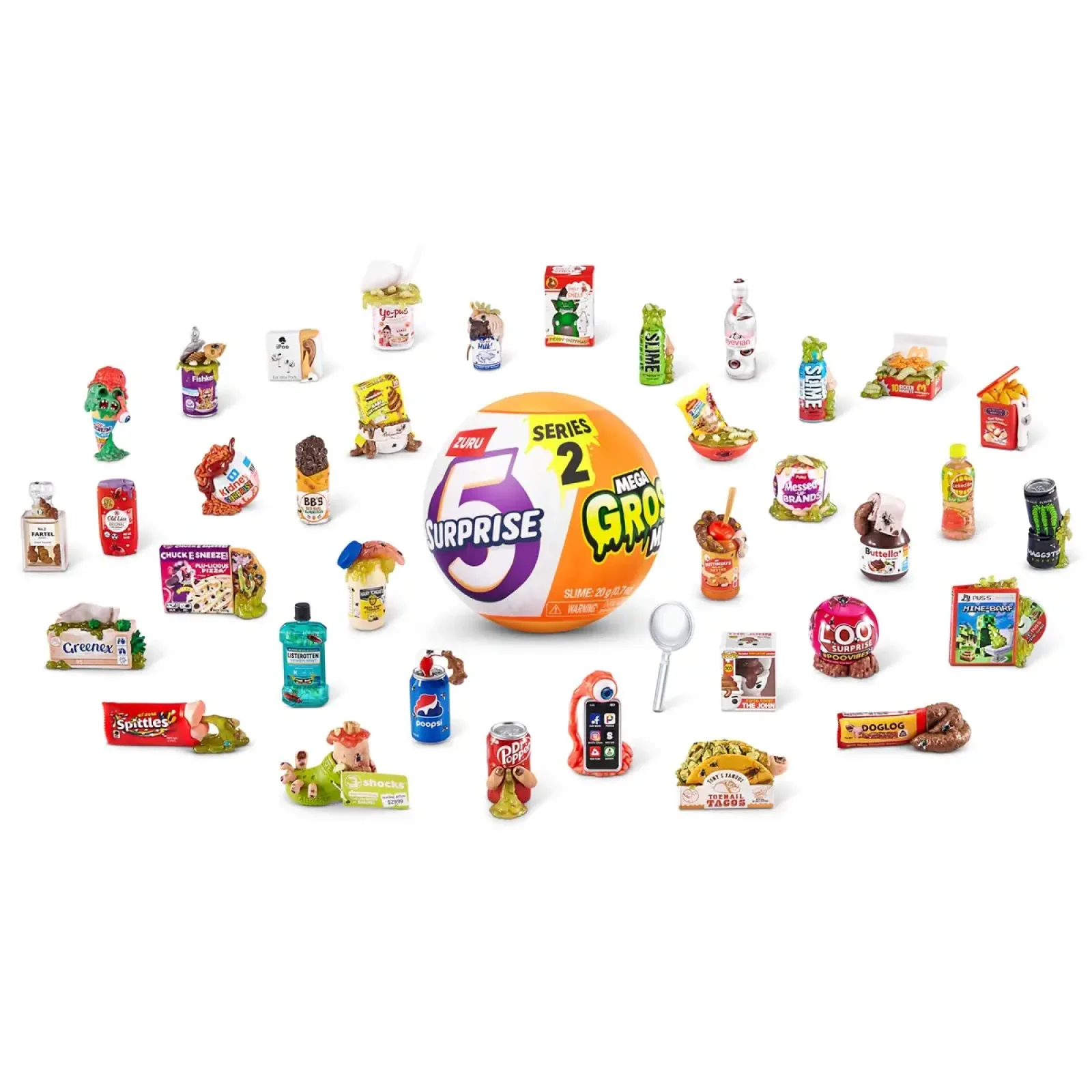 Игровой набор Zuru Mega Gross Minis Фигурки-сюрприз в шаре со слаймом в ассортименте UA