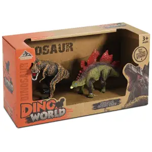 Набір фігурок Dino World Алозавр та Стегозавр UA