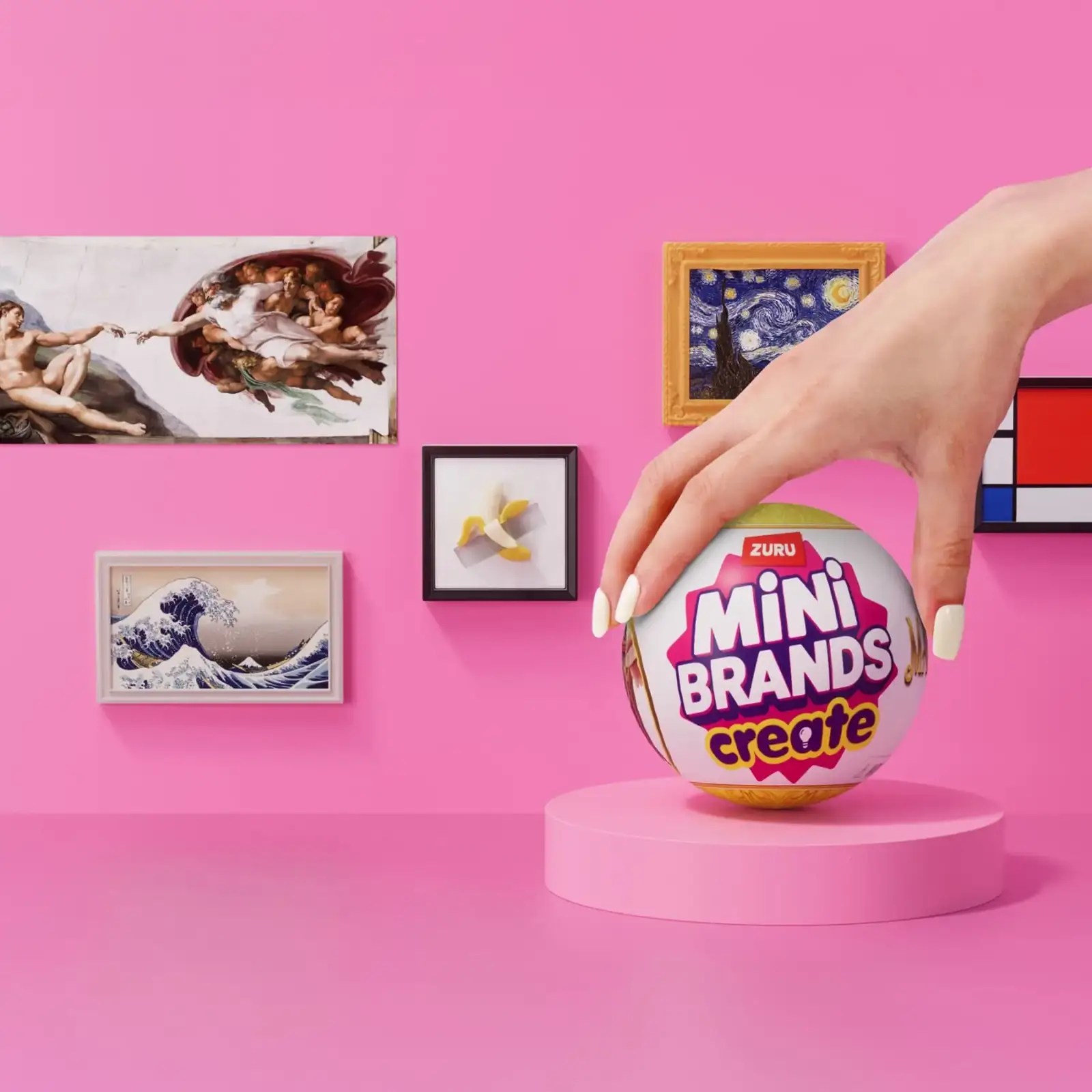 Игровой набор Zuru Mini Brands Create Шедевры живописи и скульптуры UA