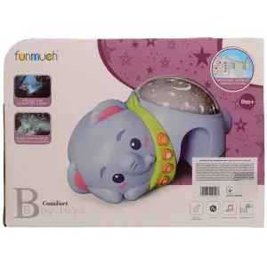 Іграшка Funmuch Проектор на ліжко Слоник, колискові, білий шум UA