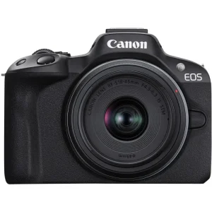 Цифрова камера CANON EOS R50 + RF-S 18-45 IS STM Black Creator Kit UA