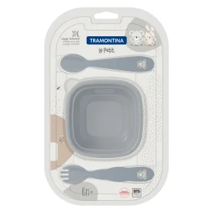 Дитячий набір Tramontina Baby Le Petit gray, 3 предмети UA