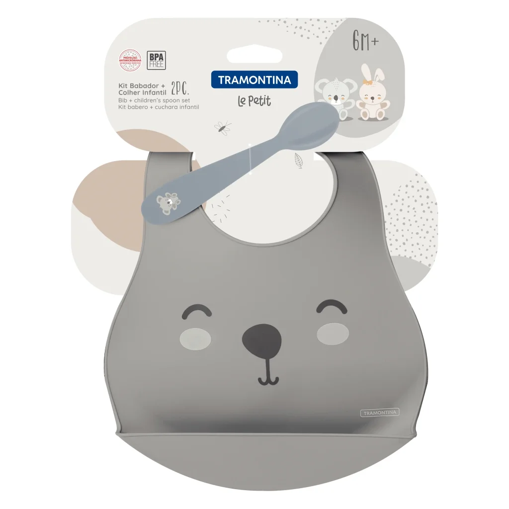 Дитячий набір Tramontina Baby Le Petit gray, 2 предмети UA