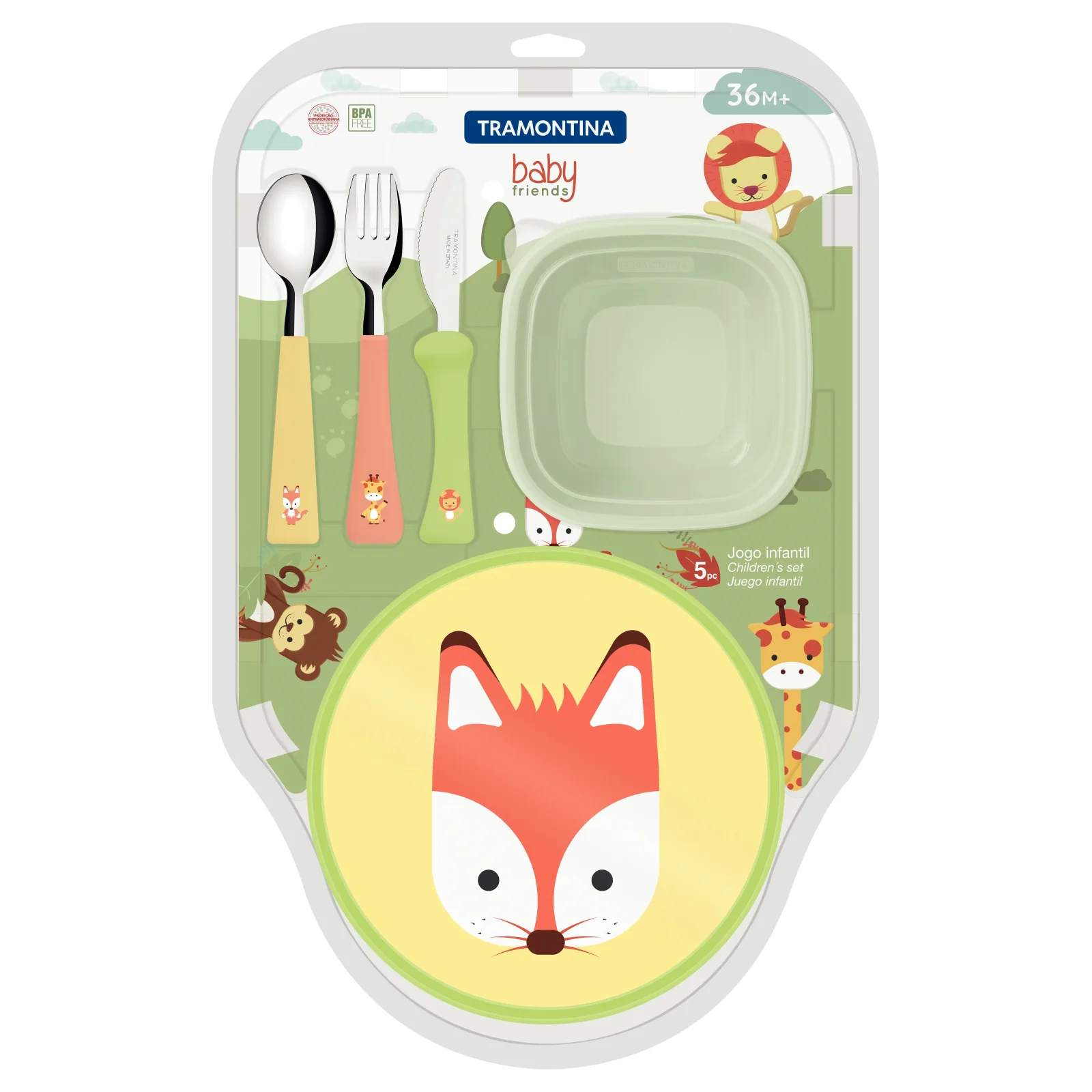 Набор детской посуды Tramontina Baby Friends, 5 предметов UA