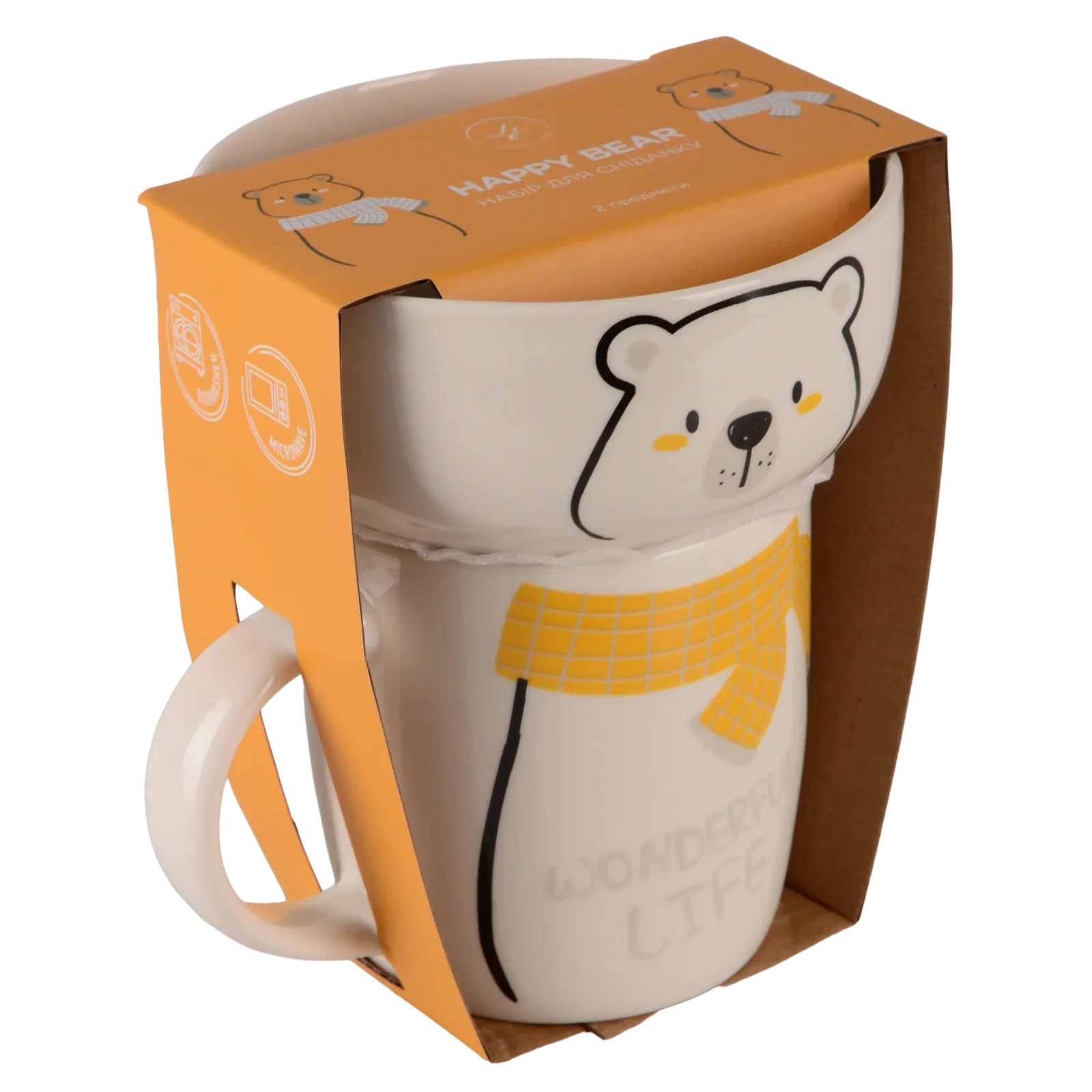 Набор для завтрака Limited Edition Happy Bear, 2 предмета UA