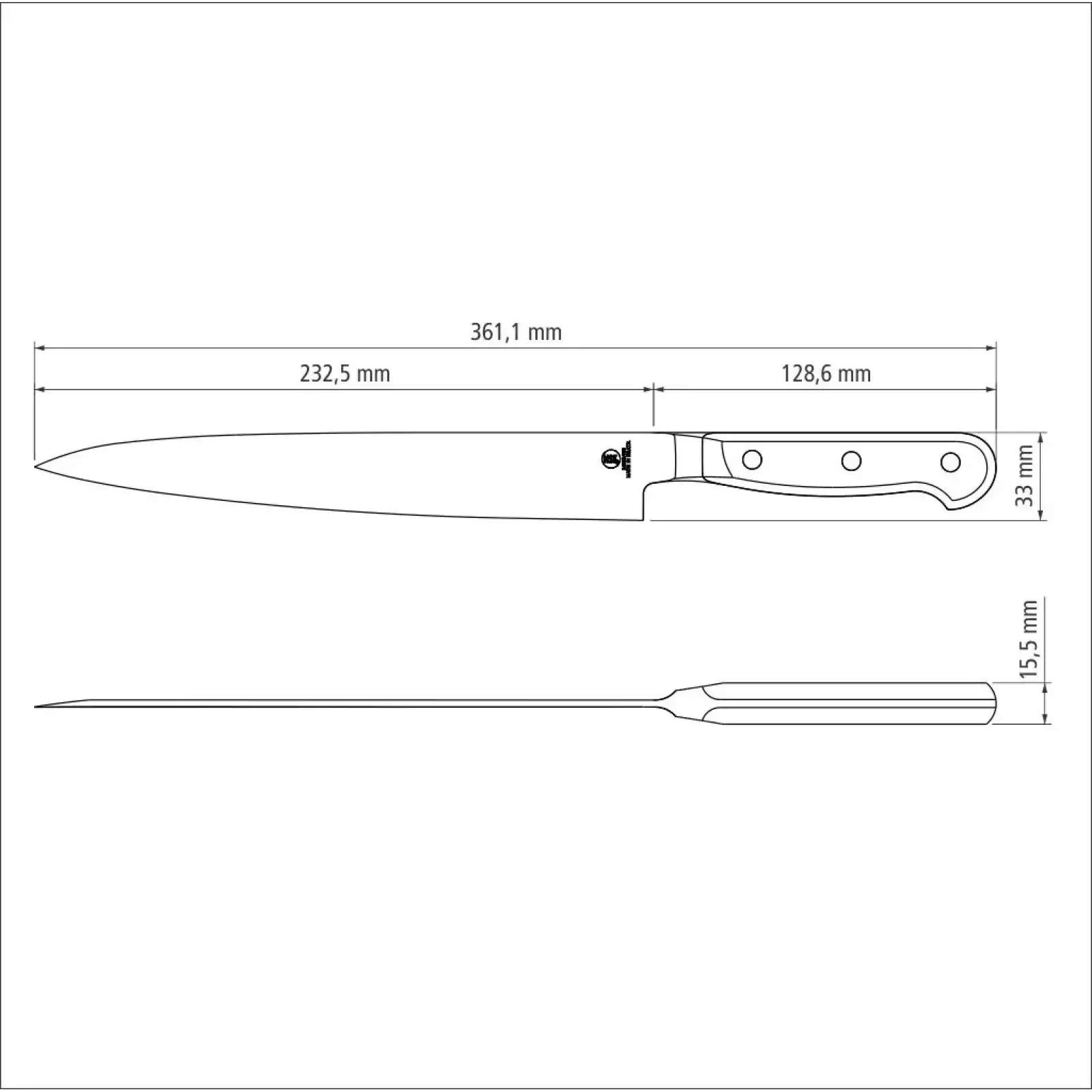 Нож TRAMONTINA SUSHI GOLD Yanagiba 229 мм (24039/009) UA