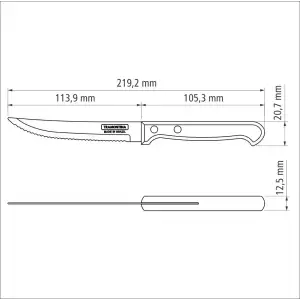 Ніж TRAMONTINA POLYWOOD /127 мм д/стейка інд.уп. (21122/195) UA