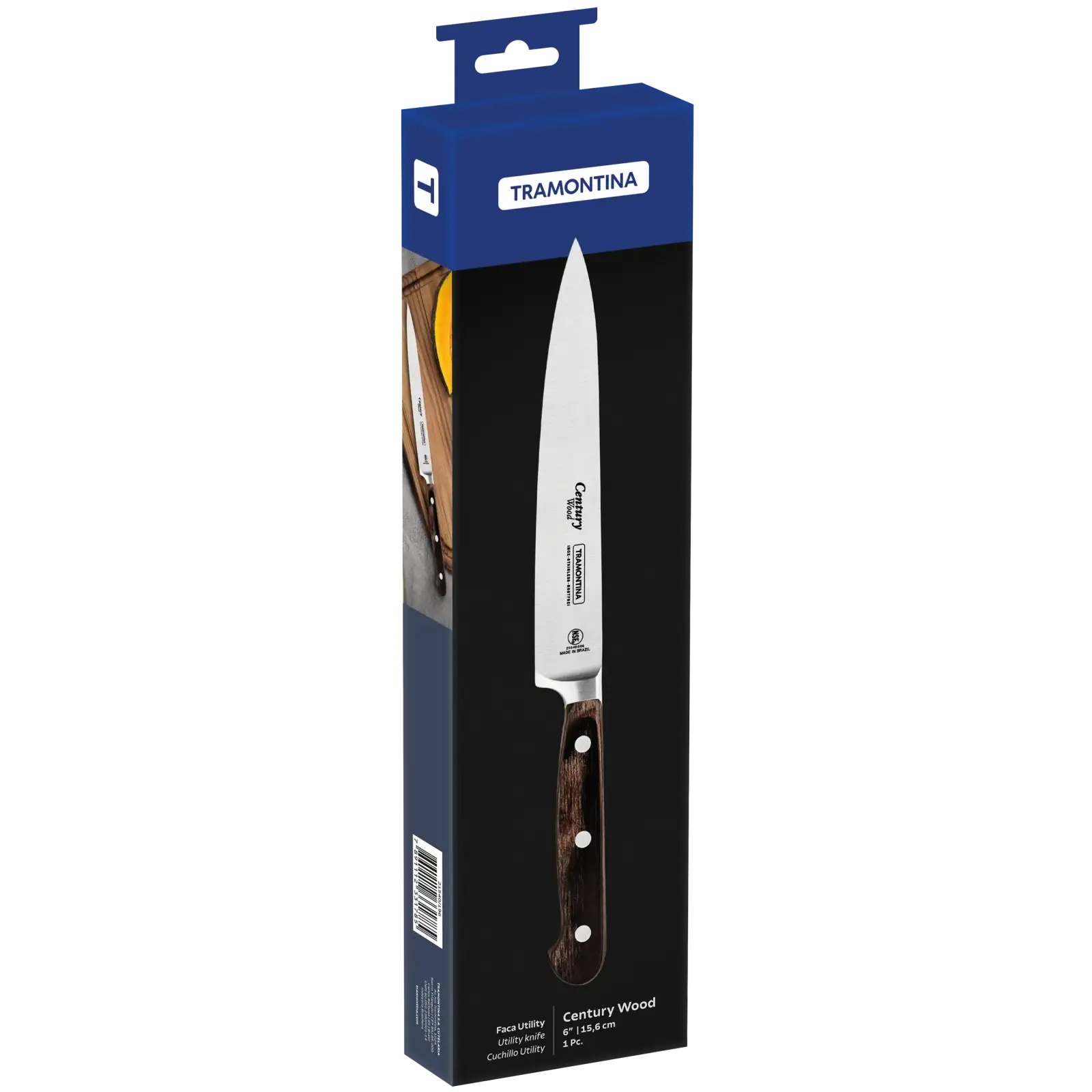 Нож TRAMONTINA CENTURY WOOD універс. 152мм (21540/196) UA