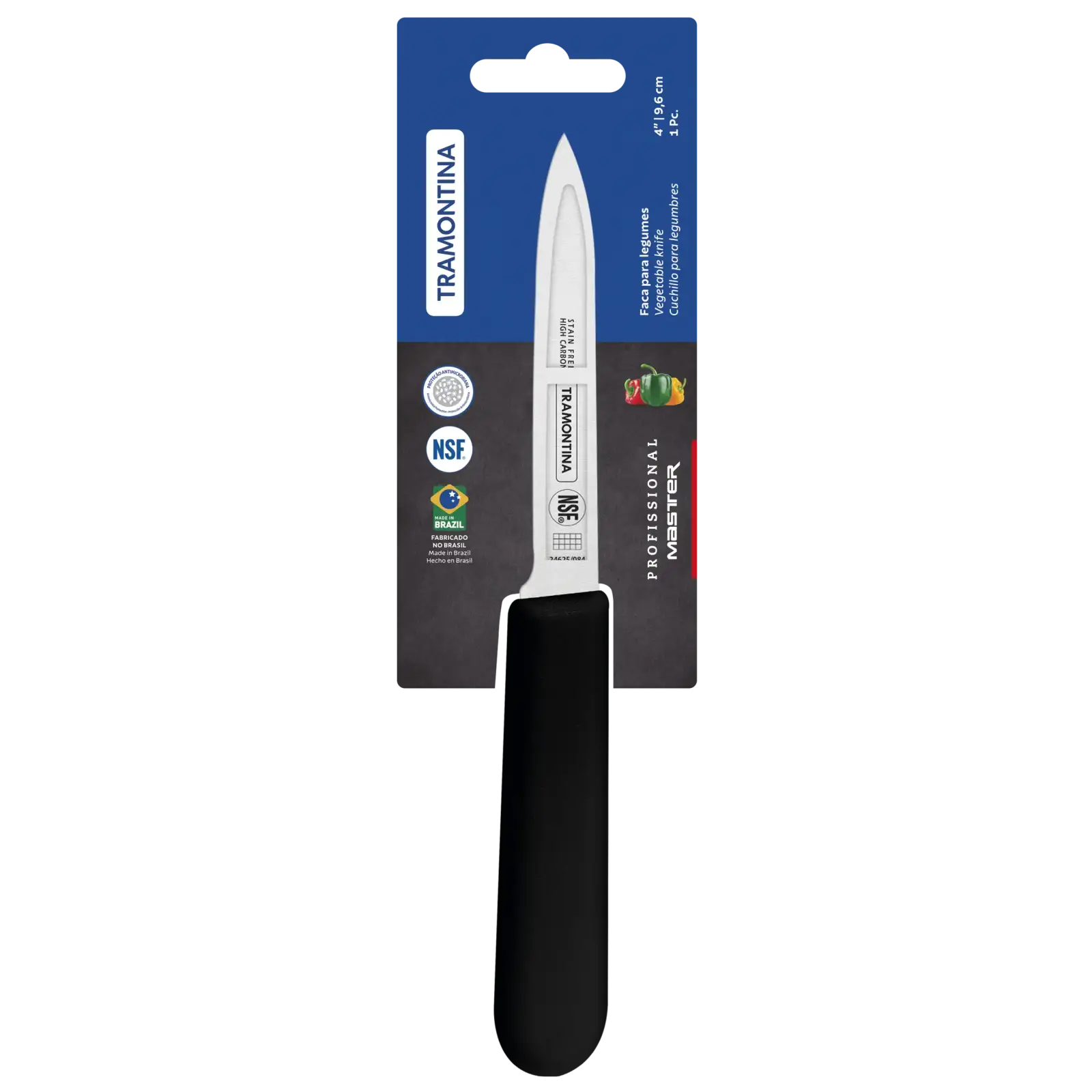 Нож для овощей Tramontina Profissional Master black, 102 мм UA