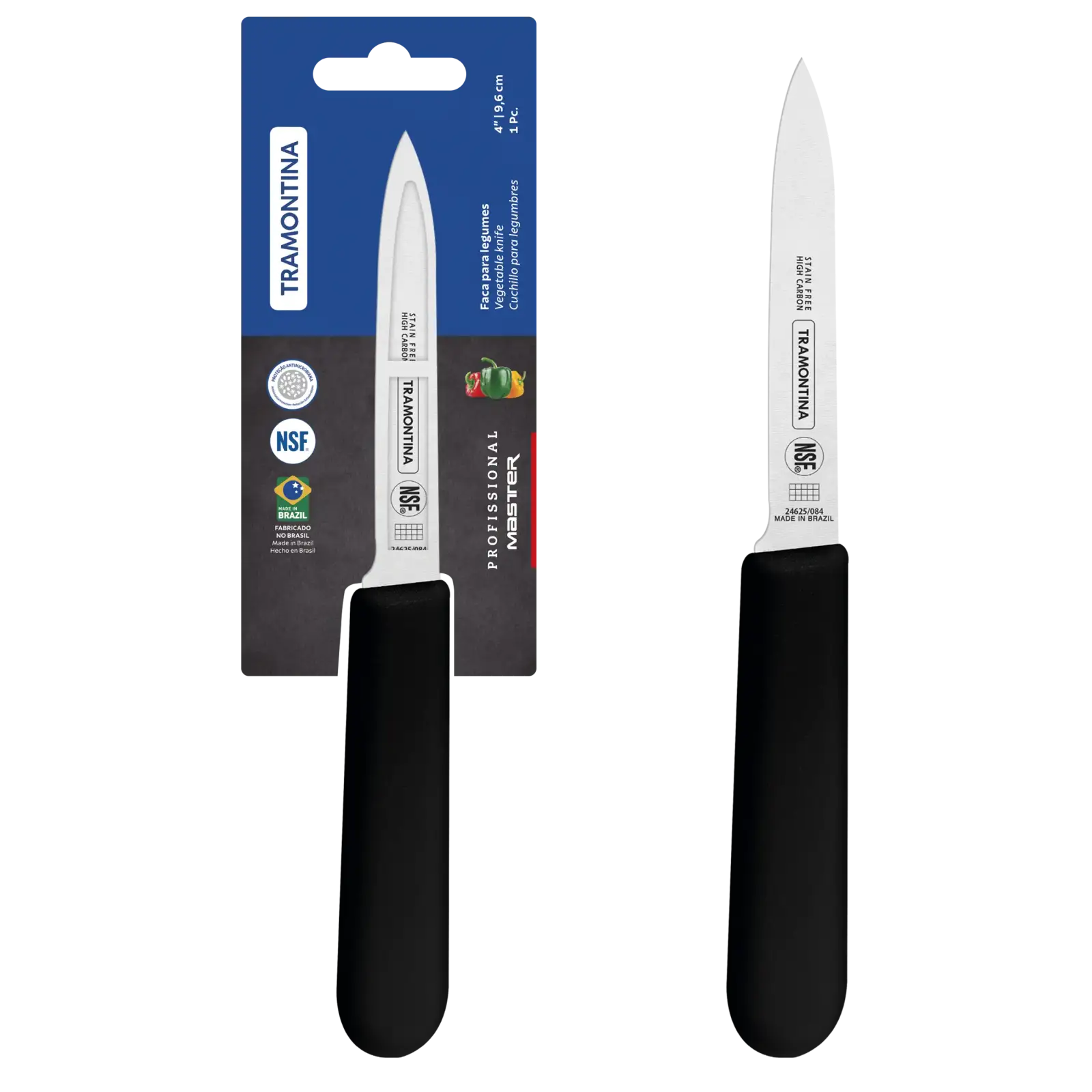 Нож для овощей Tramontina Profissional Master black, 102 мм UA